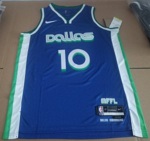 NBA 10 Finney - Smith Dallas Mavericks 22-23 city Maillot bleu